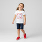 Girls Printed White Tshirt