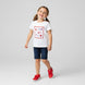 Girls Printed White Tshirt